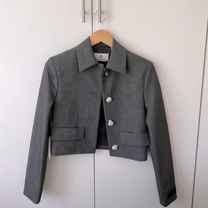 Babaton Frances Jacket | Heather Dark Gray/Grey, 2XS